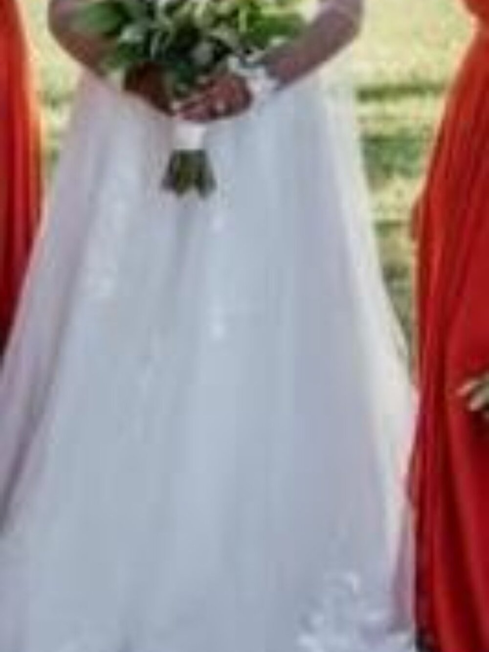 WEDDING DRESS WITH VEIL - Picture 10 of 12